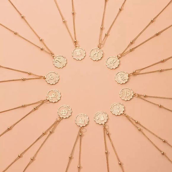 Zodiac Sign Astrology Beaded Charm Gift Necklace - Picture 3 of 16